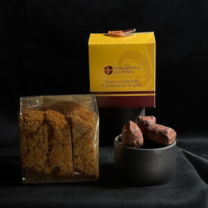 biscuits sec croquants de Provence et truffes bio au chocolat noir